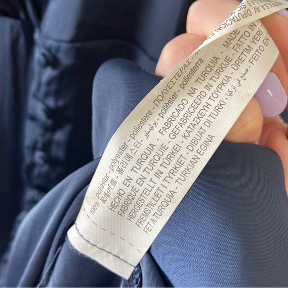 Zara long blue satin dress - Size L - Picture 8 of 11